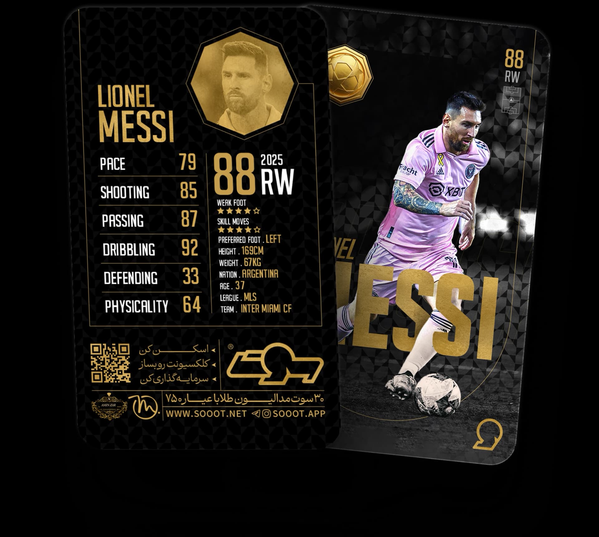 Messi cards